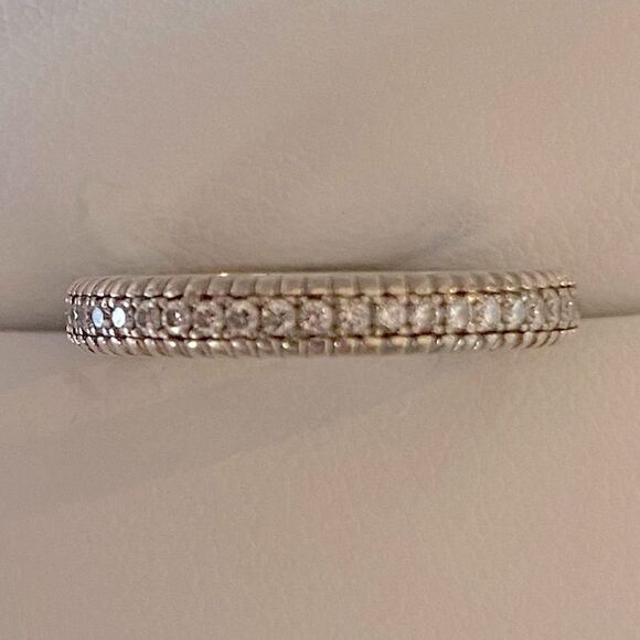 FABERGÉ Colours of Love Diamond Eternity Band - Picture 4 of 11